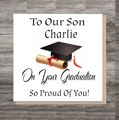 Congratulations Son Graduation Card, Your Graduating Card